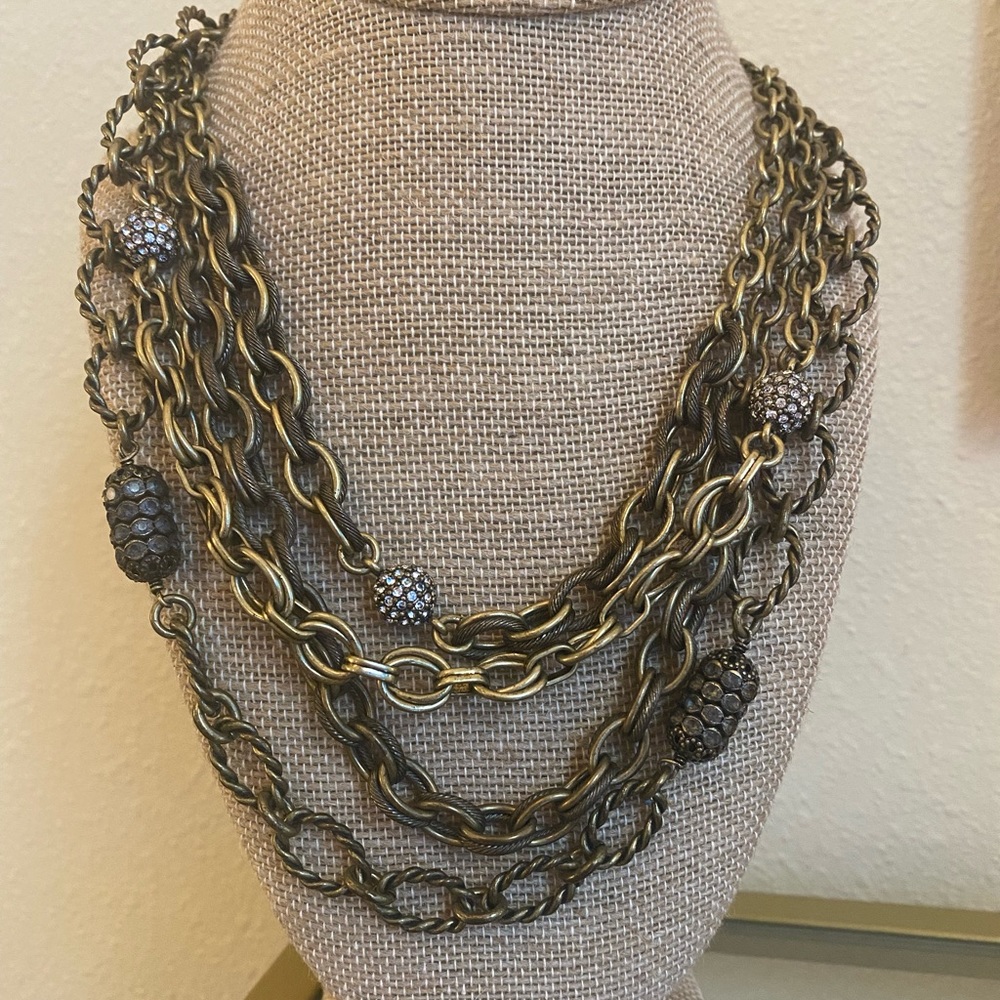 Chloe + Isabel multi-strand necklace and stretch bracelet